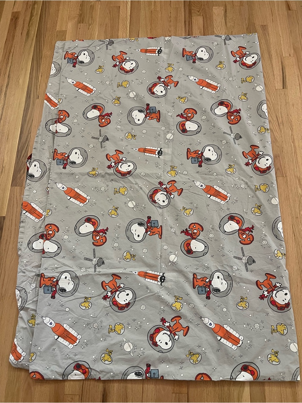 Pottery Barn Snoopy in Space Twin Duvet Cover - Picture 2 of 4